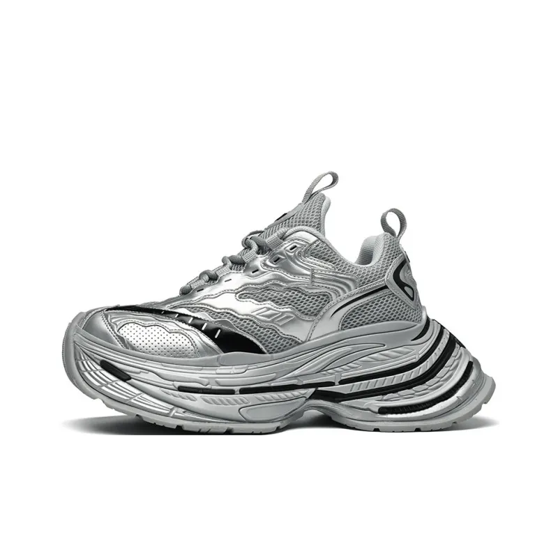 Grumpy Ram Slip Resistant Breathable Height Increasing Low Top Chunky Sneakers Unisex-18