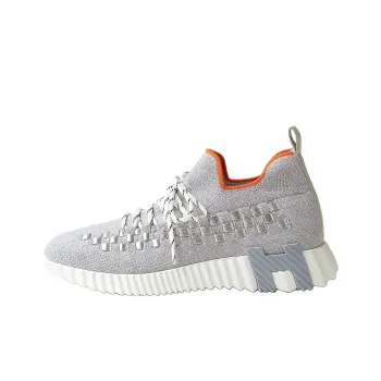 HERMES Fle Low-Top Casual Shoes Men's Gray