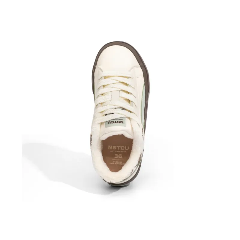 NSTCU Slip Resistant Skateboard Shoes Women's Mint Milk-7