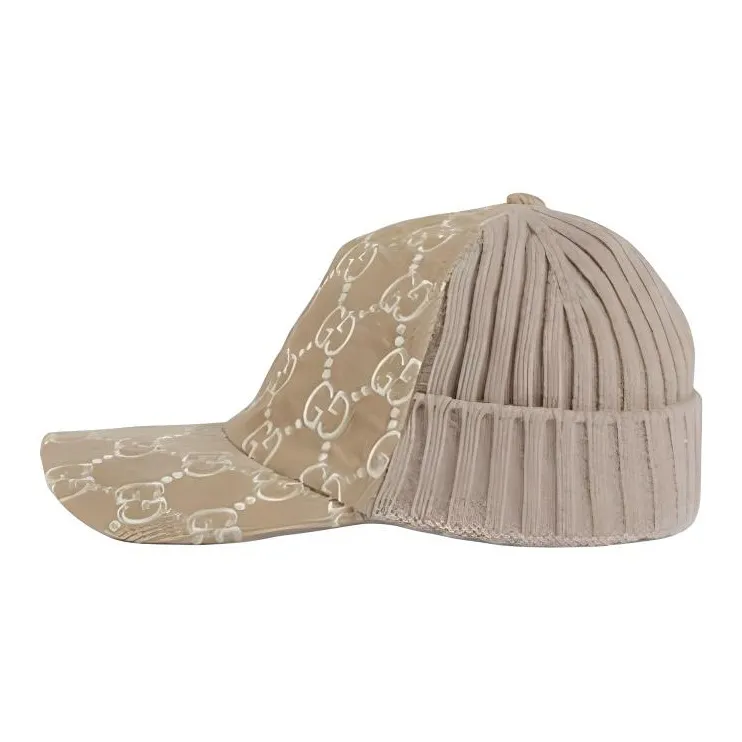 GUCCI Corduroy Velvet Cotton Baseball Caps Unisex Brown-1