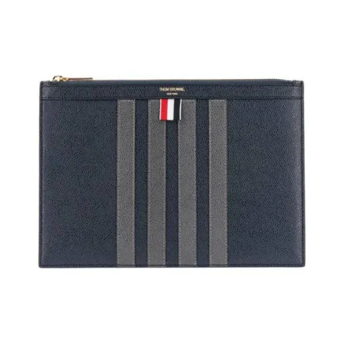 THOM BROWNE Small 4 Bar Striped Zipped Wallet