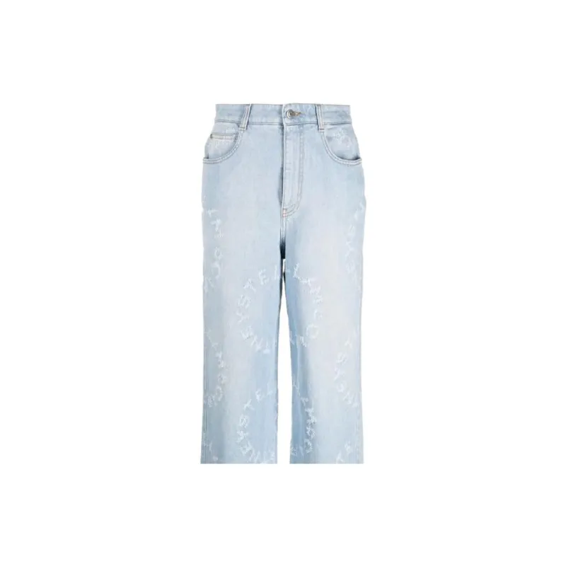 Stella McCartney Distressed High-Rise Jeans-4