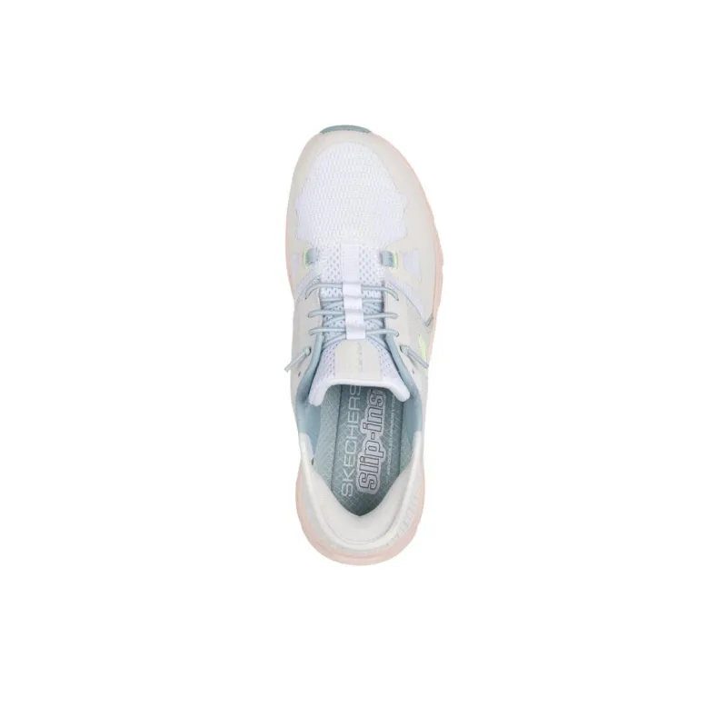 Skechers Slip Ins Anti Slip Wear Resistant Low Top Casual Shoes Women's Beige Pink-3