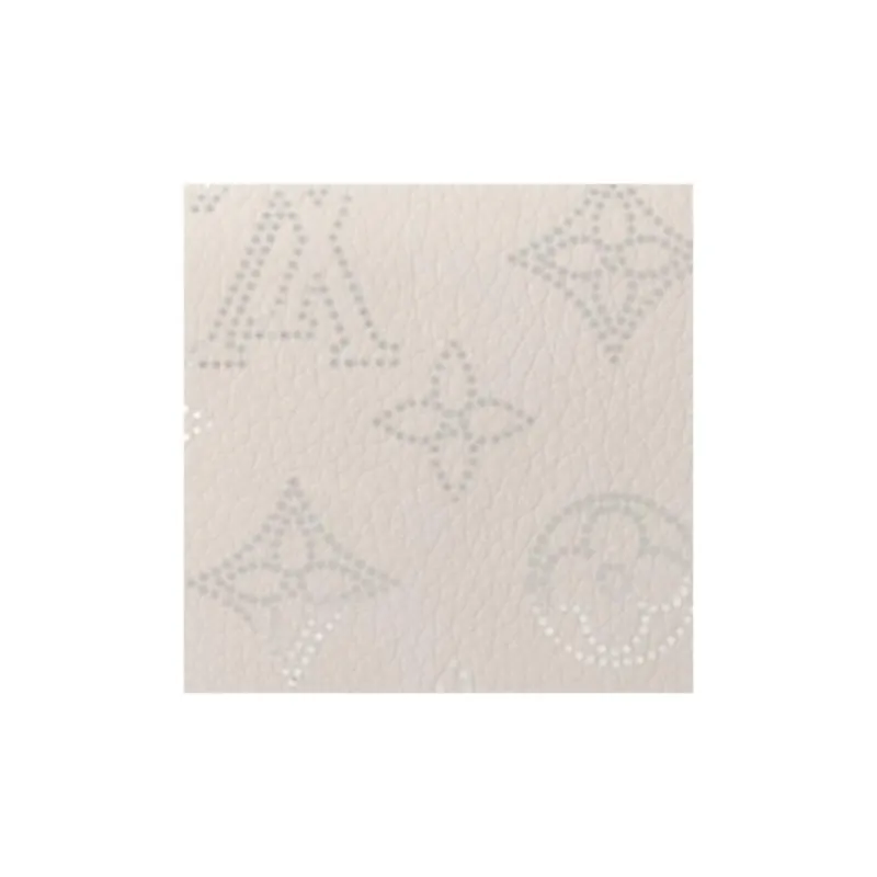 LOUIS VUITTON Calfskin Wallet Women's White-4