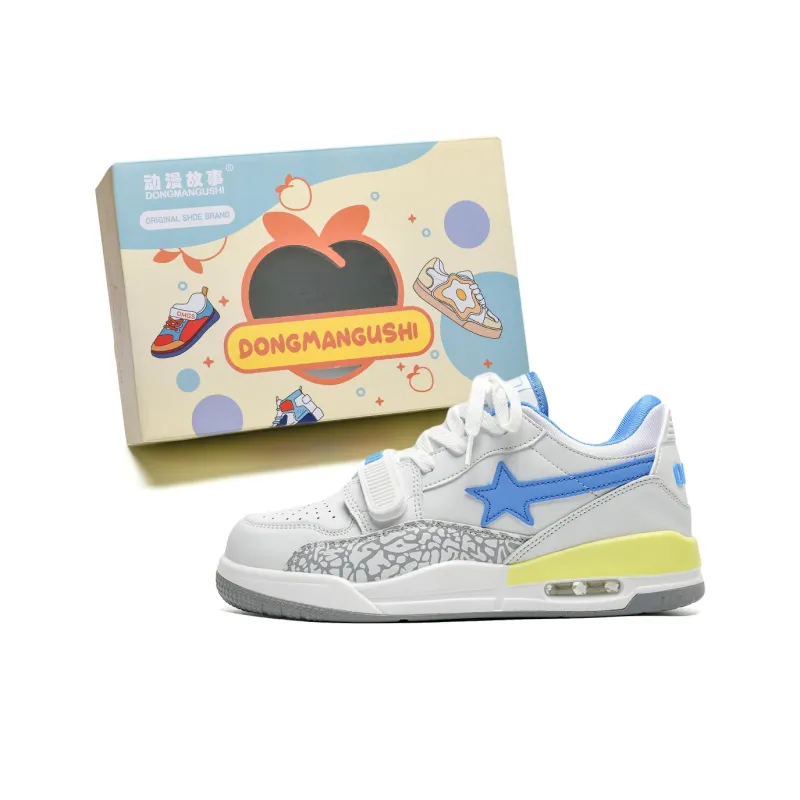 Anime Story Slip Resistant, Abrasion Resistant, Lightweight, Breathable Low Top Skateboard Shoes Unisex Milk White-47