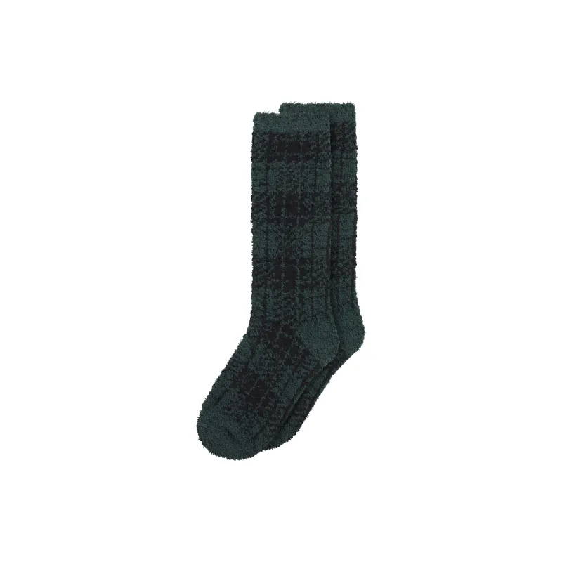 SKIMS Fake Day Collection FW24 KNIT SOCK Mid-Calf Socks Women's 1 Pack Cypress Plaid/Cypress Check-0