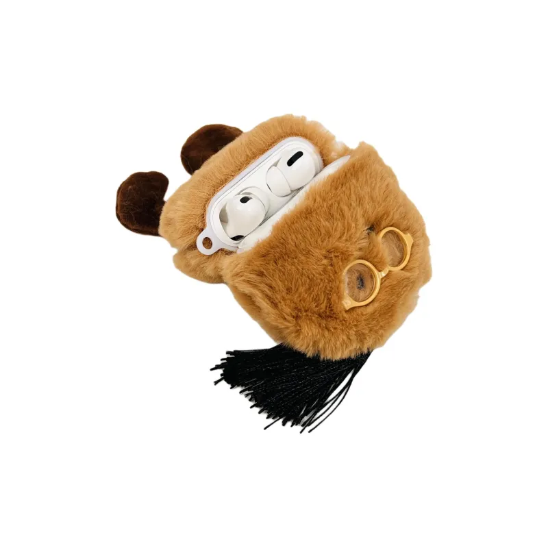 Wei Xin Compatibility Apple AirPods 4/2/3/4th Generation/AirPods Pro/Pro 2 Plush Potato Figure Headphone Cases-2