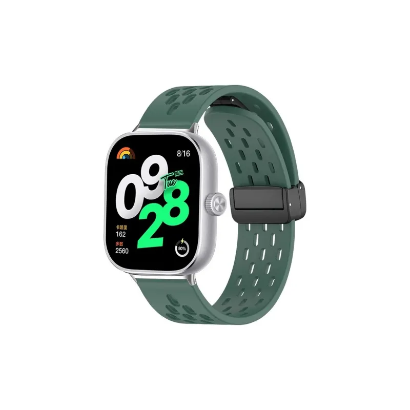 IBOANN Watch Band Xiaomi Red Beige Compatibility Silicone Material-5