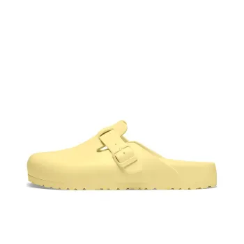 Birkenstock Boston Essentials Slip-Resistant Wrap-toe Slippers Unisex Light Yellow Narrow Fit