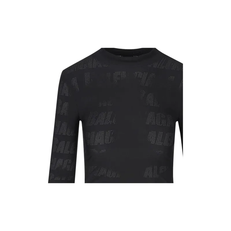 Balenciaga Perforated logo T shirt-4
