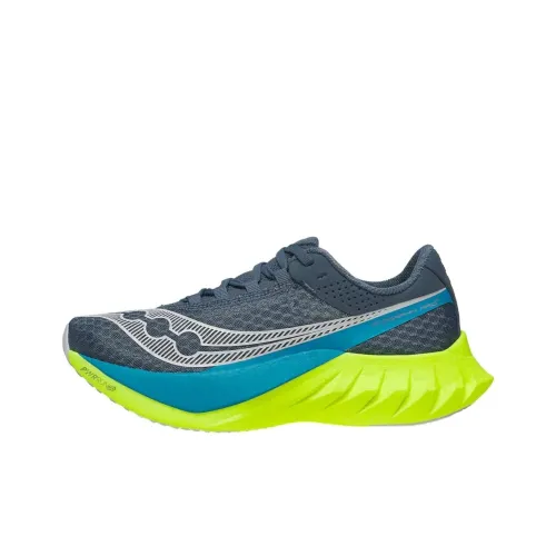 Saucony Endorphin Pro 4 Anti Slip Wear Resistant Low Top Running Shoes Women's Blue