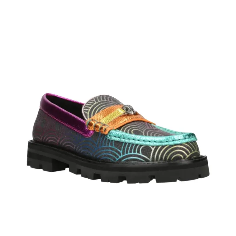 Kurt Geiger London Southbank Loafers Women's Cyan-Black Gradient-3