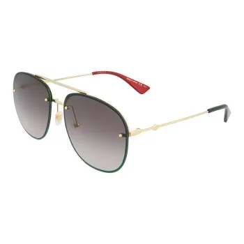 GUCCI Acetate Aviator Sunglasses Women's Green