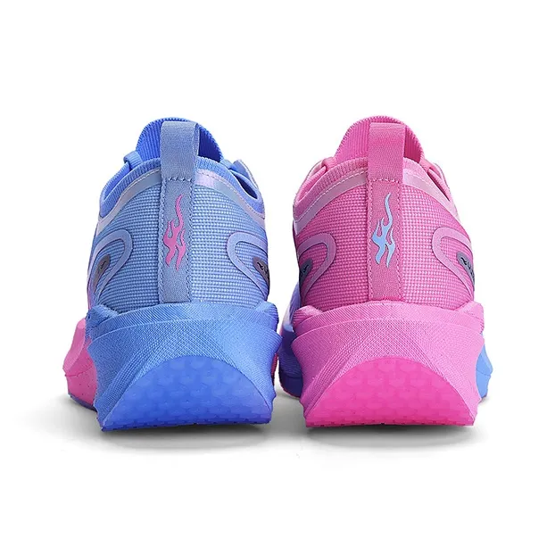 YUDONG Low Top Running Shoes Men's Glamor Blue Tulle-4