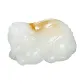Hetian Jade Chinese Auspicious Animal Sugar White Fat White Antique Auspicious Beast Leather Rest