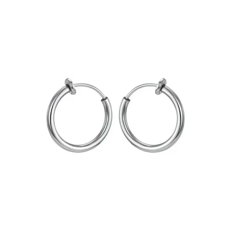 GUDUD Titanium Steel Clip On Earrings Unisex-0