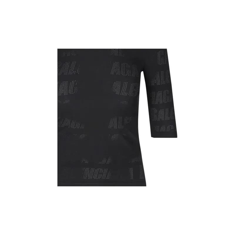 Balenciaga Perforated logo T shirt-5