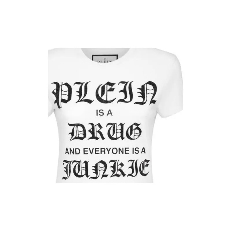 PHILIPP PLEIN Sexy Pure Cotton T shirt-4