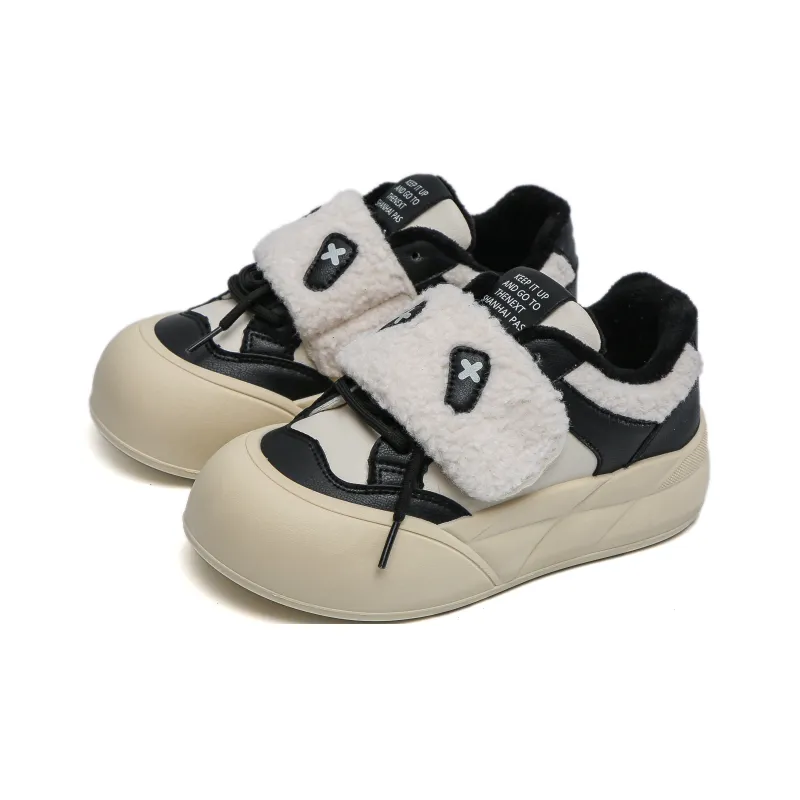 TUOPIN Anti-Slip Wear-Resistant Low-Top Skateboard Shoes Women's Pink-7