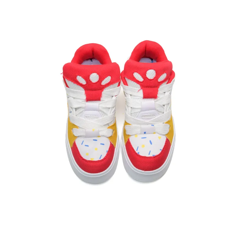 Circle Small Coverage Impact Resistance Balance Height Increasing Low Top Skateboard Shoes Unisex-3