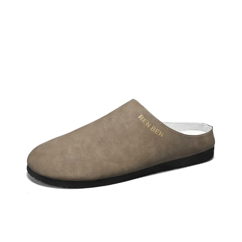 RENBEN Odor Resistant Slip Resistant Wrap toe Slippers Men's-16