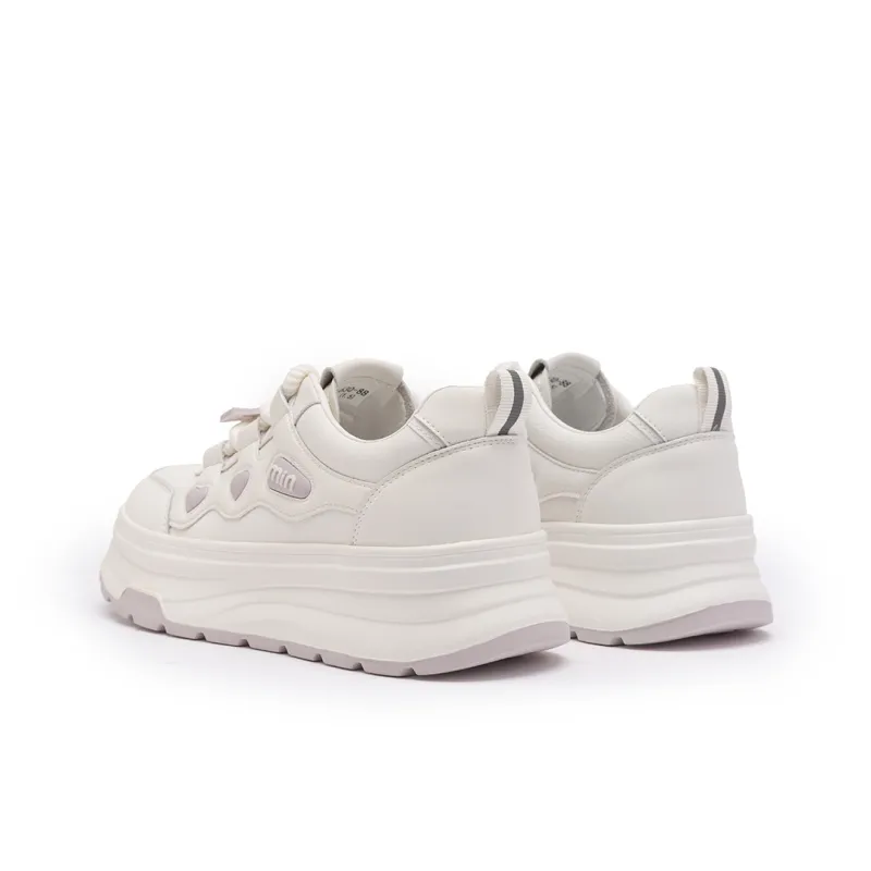 Ritai Skateboard Shoes Women's Low Top White-8