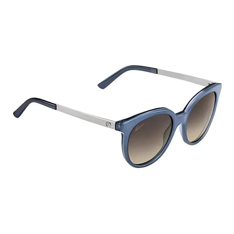 GUCCI Acetate Oval Sunglasses Women's Blue-1