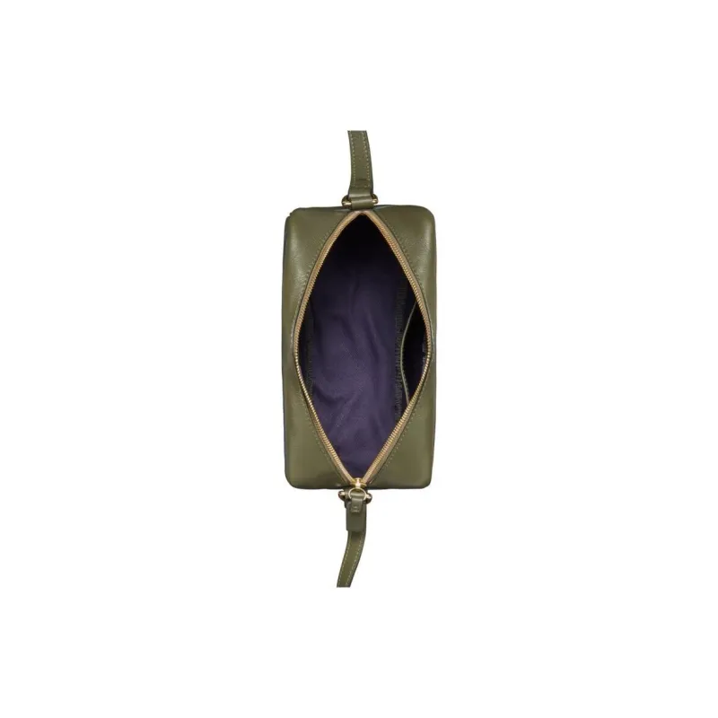 INES DE LA FRESSANGE Calfskin Camera Bag, Shoulder Bag Women's Green-1