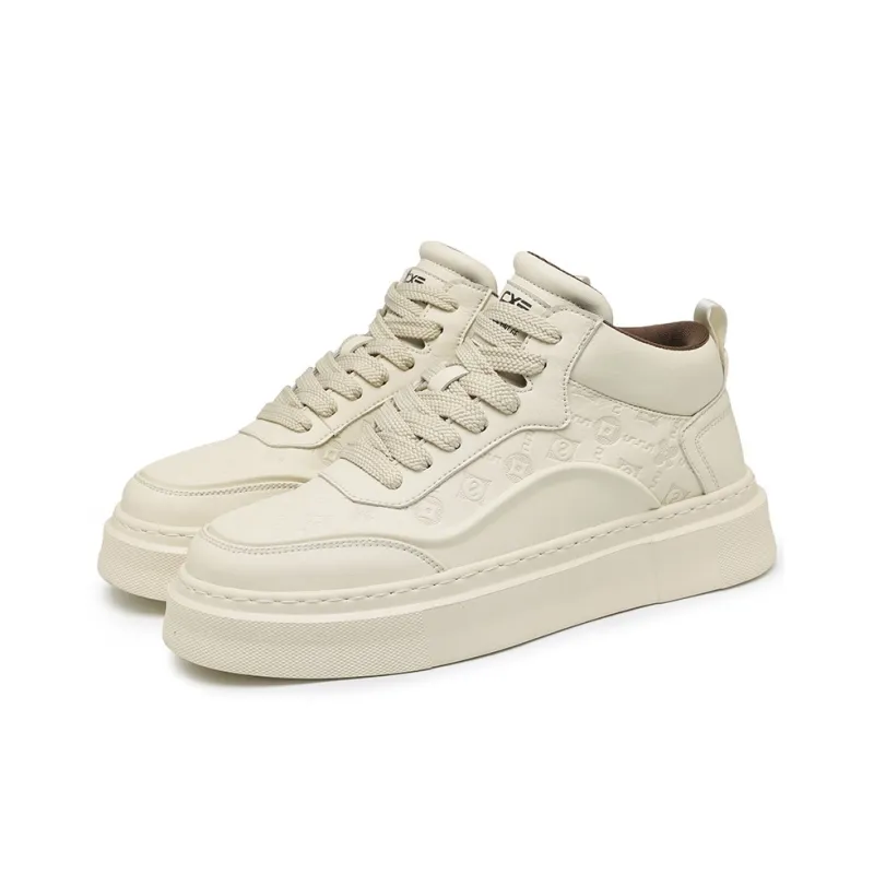 GERTOP Warm Coverage Wear Resistant Lightweight Slip Resistant Mid Top Platform Fashion Casual Skateboard Shoes Men's-11