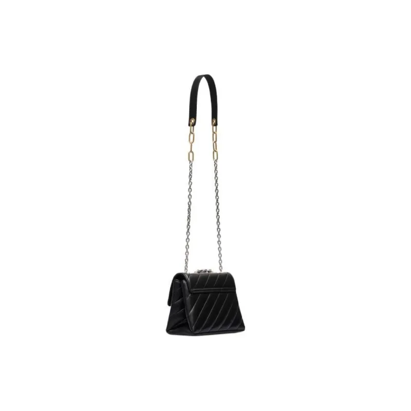 OFF WHITE Leather Messenger Bag, Crossbody Bag, Shoulder Bag Women's Black-2