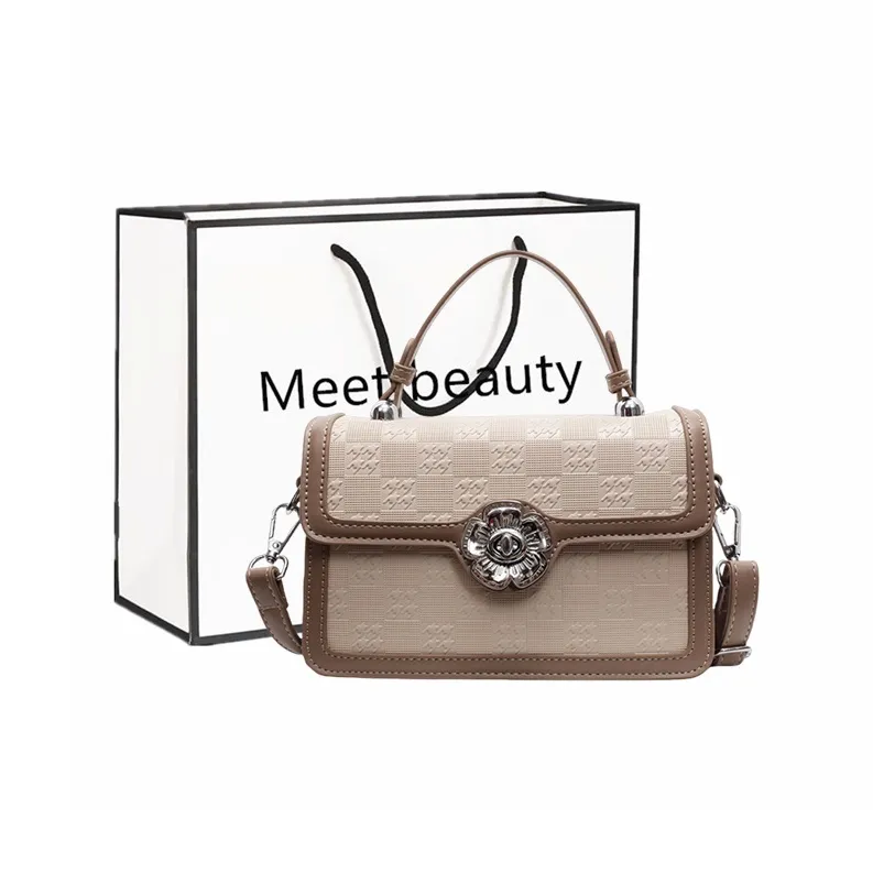 Fitchell Pu Handbag Shoulder Bag Regular Women's Ecru With Brown/Ecru With Black/Ecru With Khaki/Black/Brown/Ecru-4