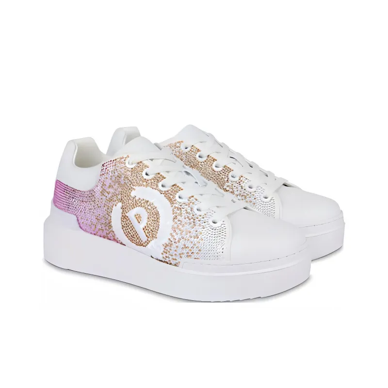 Pollini Carrie Skateboard Shoes Women's White-2