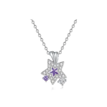 CHIEMOT S925 Silver Collarbone Chain Women's