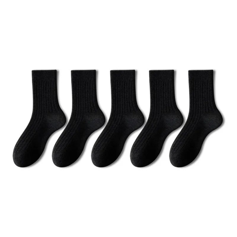 YINSHILIANGPIN Mid Calf Socks Men's 5 Pack-16