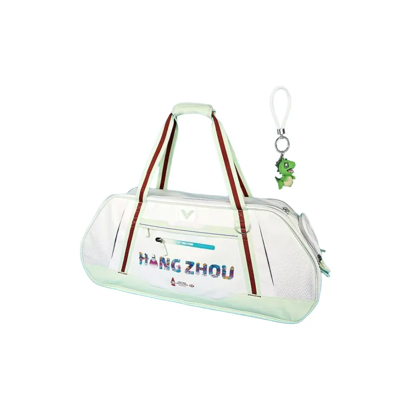VICTOR Champion Series/Competition Series Badminton Racket Bags 6 Pcs Pack Shoulder Bag White Green Unisex-0