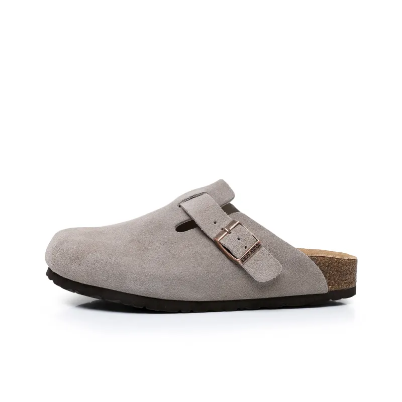 EBLIS HUNGI Cork Sole Slip-Resistant Abrasion-Resistant Wrap-toe Slippers Unisex-8