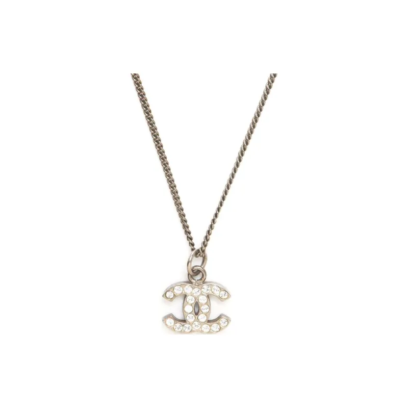 CHANEL 2019 Cc Rhinestone embellished Necklace-0