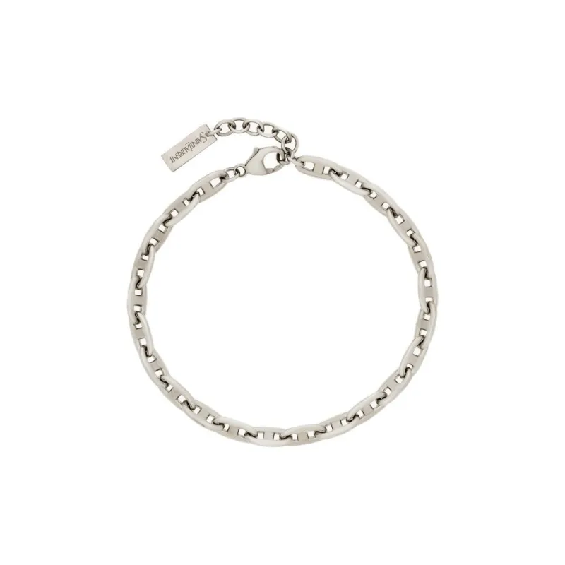 SAINT LAURENT Brass Bracelets Men's Silver-0