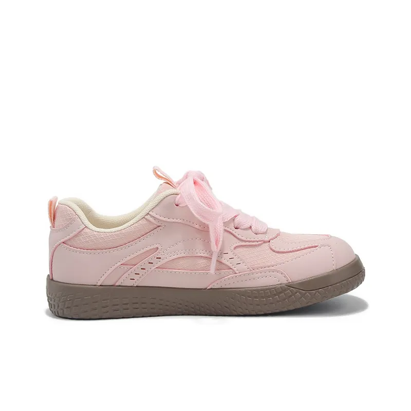 Binya Slip Resistant, Abrasion Resistant, Lightweight Low Top Skateboard Shoes Women's Pink-1