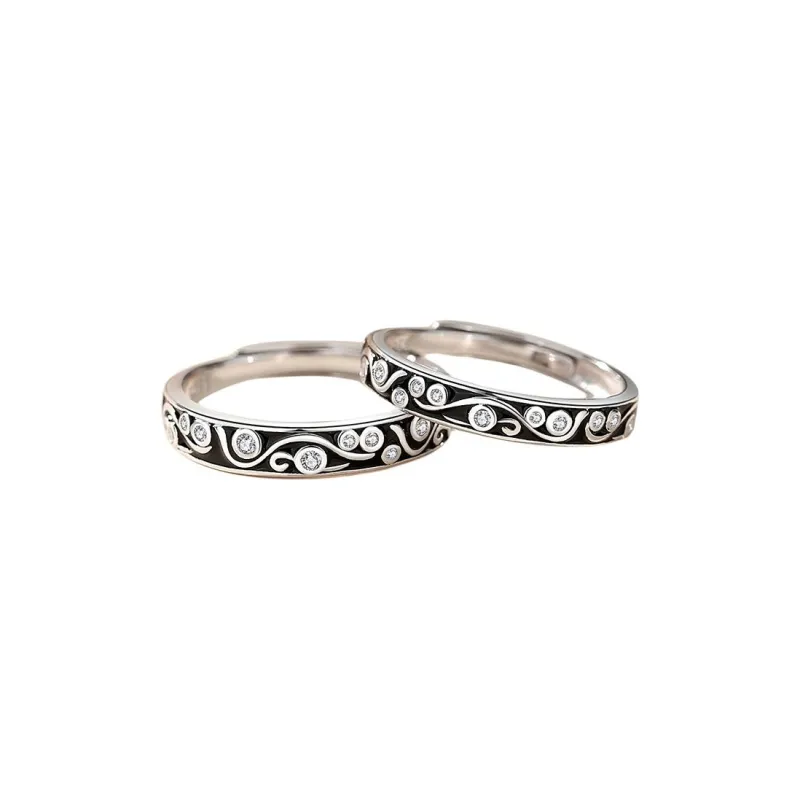 YINGNIXINDONG 925 Sterling Silver Rings Unisex-4