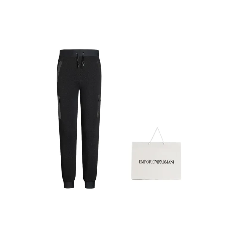 EMPORIO ARMANI EA7 SS24 Casual Pants Men's Black-6