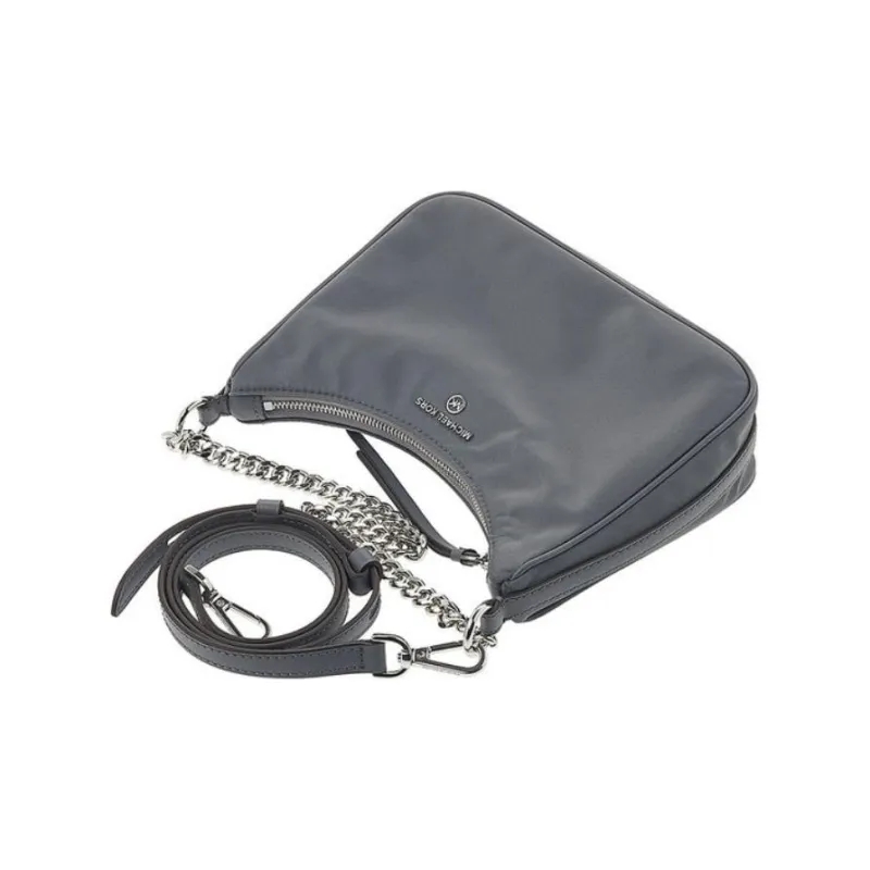 MICHAEL KORS Jet Set Nylon Portable Crossbody Bag, Shoulder Bag Women's Gray-4