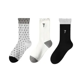 MIIOW Mid Calf Socks Women's Combo Set