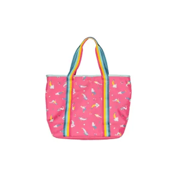 Stephen Joseph Polyester Tote Bag Shopping Bag Shoulder Bag Handbag Women's Pink