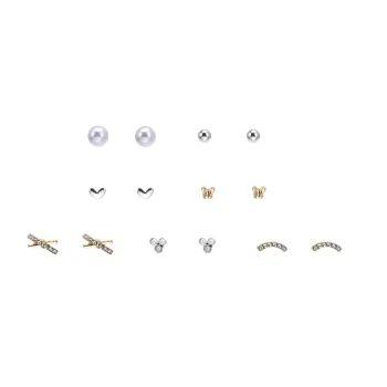 BLESSED BULLET 925 Silver Needles Stud Earrings Women's