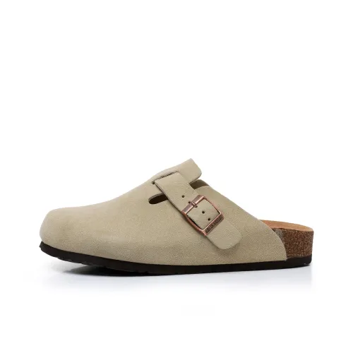 EBLIS HUNGI Cork Sole Slip Resistant Abrasion Resistant Wrap toe Slippers Unisex