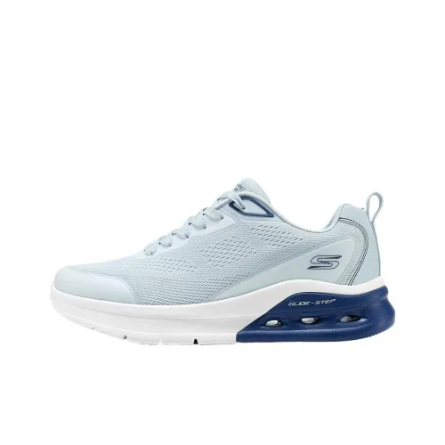 Skechers Bob's Wear Resistant Low Top Casual Shoes Men's Blue Gray