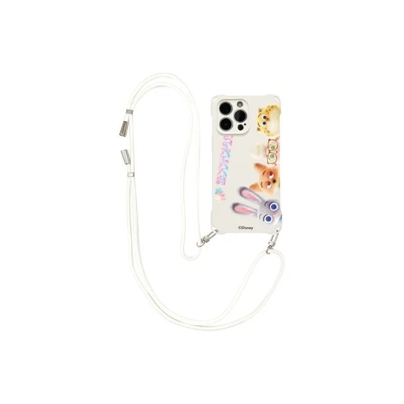 Disney Silicone Material Cute Cartoon Crossbody Backpack Phone Cases Compatible With Apple 16 Pro Max/Pro/Plus/15/14/13-2
