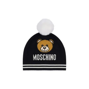 MOSCHINO Logo Intarsia Knitted Beanie
