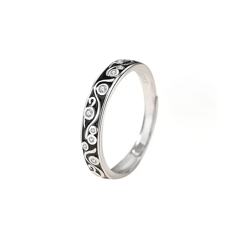 YINGNIXINDONG 925 Sterling Silver Rings Unisex-6